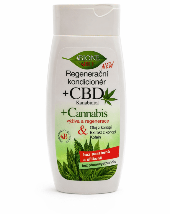 Regeneračný kondicionér s CBD od značky Bione, ide o 260ml objem.