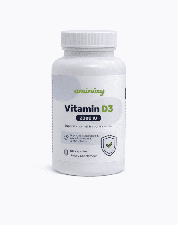 Vysoko účinný vitamín D3 v optimálnej dávke 2000 iU na podporu celkového zdravia. Tento kľúčový vitamín prispieva k správnemu fungovaniu imunitného systému a je nevyhnutný pre efektívne vstrebávanie vápnika a fosforu, čím udržuje vaše kosti a zuby silné a zdravé.