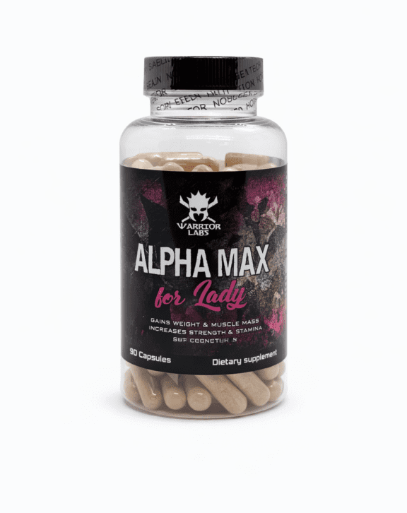 Warrior Labs Alpha Max for Lady je unikátny doplnok stravy navrhnutý špeciálne pre potreby aktívnych žien, ktoré usilujú o zlepšenie svojej postavy. Táto pokročilá formula podporuje nárast čistej svalovej hmoty, zvyšuje silu a zlepšuje celkovú vytrvalosť bez negatívnych vedľajších účinkov. Ideálny nástroj pre formovanie postavy, spevnenie svalstva a zvýšenie športového výkonu.