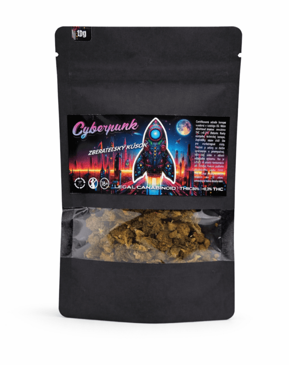 Cyberpunk TH8C PopCorn od značky CBDpredajňa sú malé šišky, takzvané spodky, ktoré sú postriekané vysoko-kvalitným TH8C destilátom.