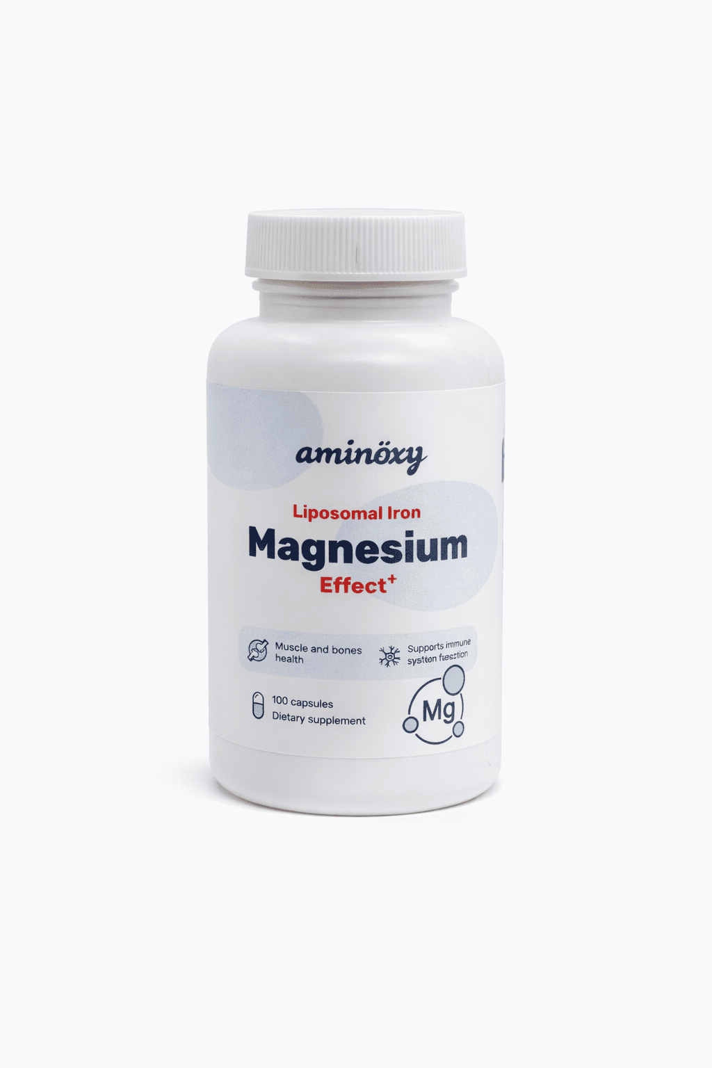 aminöxy Magnesium Effect+ Liposomal Iron (100 kapsúl) – Komplex pre svaly, kosti a podporu krvotvorby