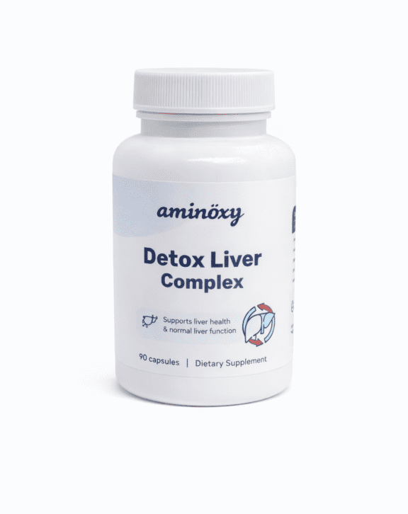 aminöxy Detox Liver Complex je špeciálne navrhnutý doplnok stravy na podporu prirodzenej detoxikácie organizmu a optimálneho zdravia pečene. Tento komplexný produkt kombinuje účinné látky, ktoré pomáhajú chrániť pečeňové bunky pred toxínmi a prispievajú k ich rýchlejšej regenerácii. Je nevyhnutným doplnkom pre športovcov počas náročných suplementačných cyklov aj pre každého, kto chce prečistiť svoj organizmus.
