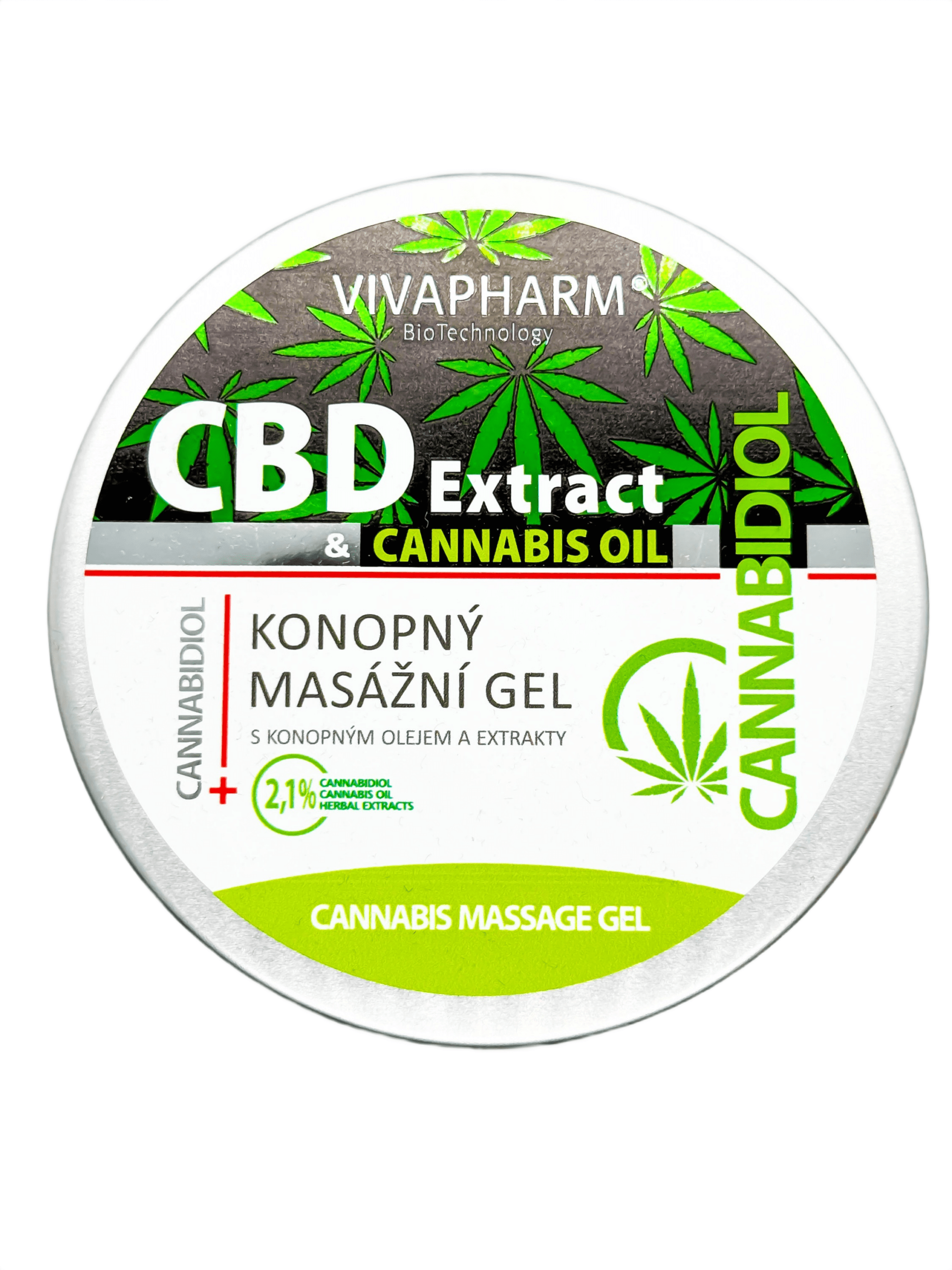 CBD Masážny gél s prírodným extractom regeneračný 650ml – Obrázok 2