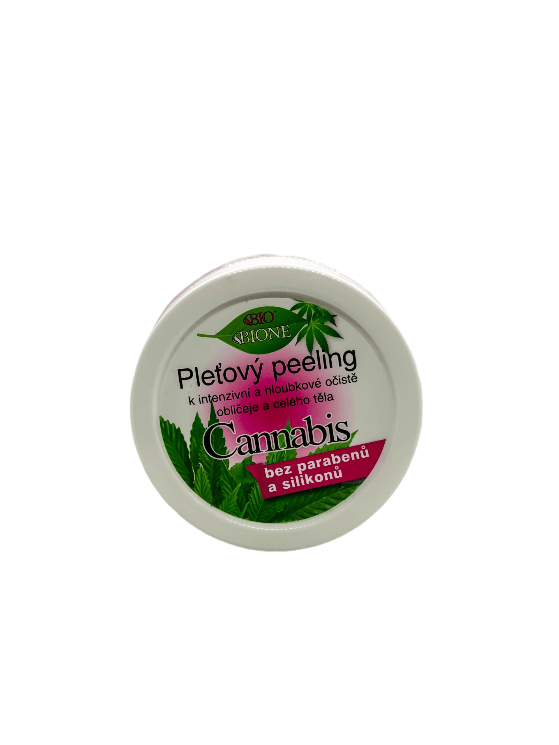 Pleťový peeling z konope Bione, na tvár aj telo 200g – Obrázok 2