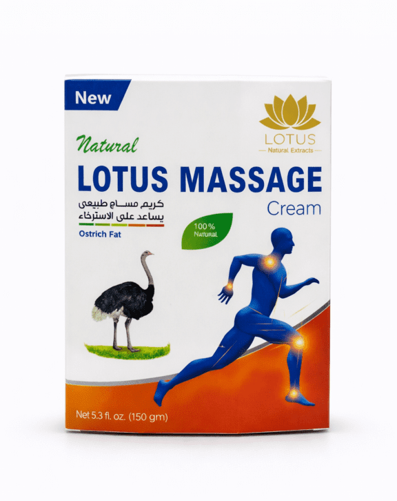 Lotus masážny krém na bolesť chrbtice – pštrosí tuk