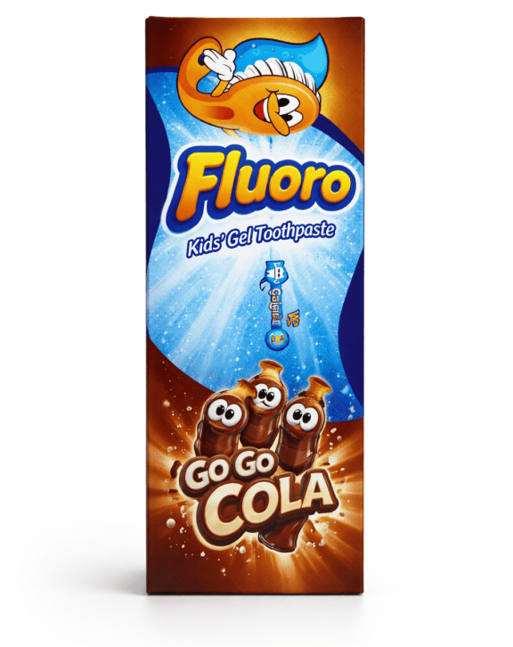 Fluoro detská zubná pasta s príchuťou kola 50 g | Eva cosmetics