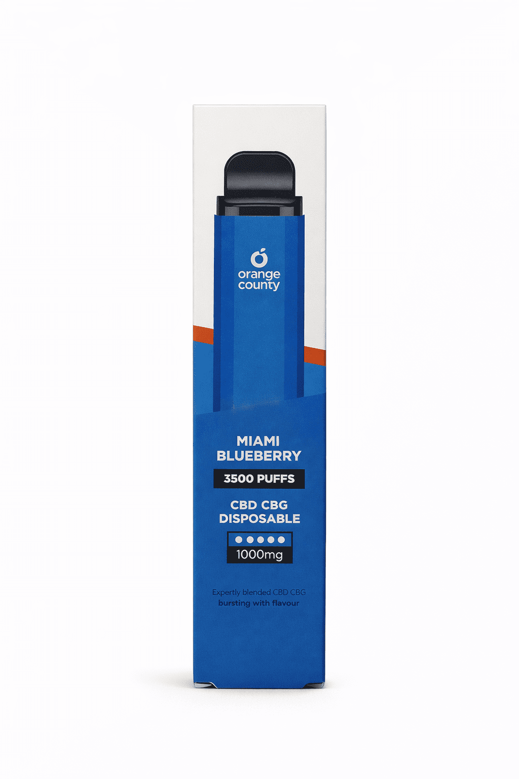 Miami Blueberry CBD+CBG disposable 3500 ťahov Orange County 10ml