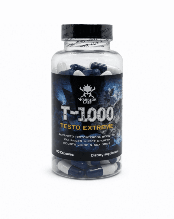 Warrior Labs T-1000 Testo Extreme je nekompromisný stimulant testosterónu navrhnutý pre mužov, ktorí chcú maximalizovať svoj anabolický potenciál. Tento pokročilý komplex podporuje prirodzenú tvorbu testosterónu, čo vedie k výraznému nárastu svalovej hmoty, sily a k celkovému zvýšeniu libida a vitality. Ideálna voľba pre hardcore tréningy a špičkovú mužskú kondíciu.