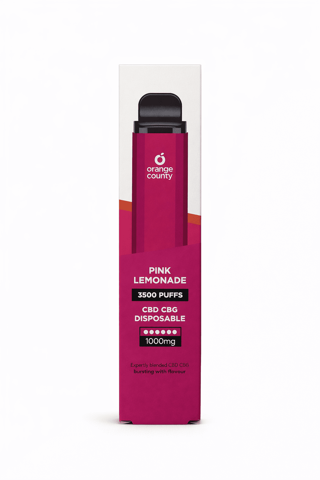 Pink Lemonade CBD+CBG disposable 3500 ťahov Orange County 10ml