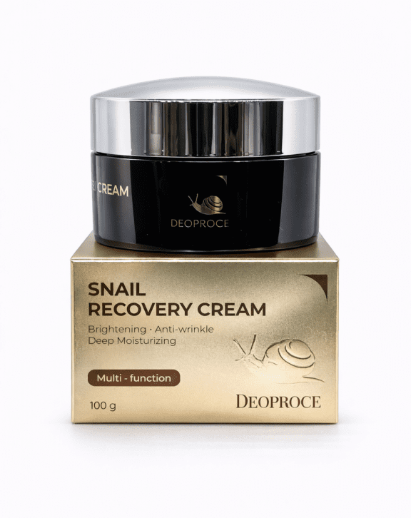 VEĽKÉ BALENIE 100 g Deoproce Regeneračný krém so slimačím mucínom - Snail Recovery Cream