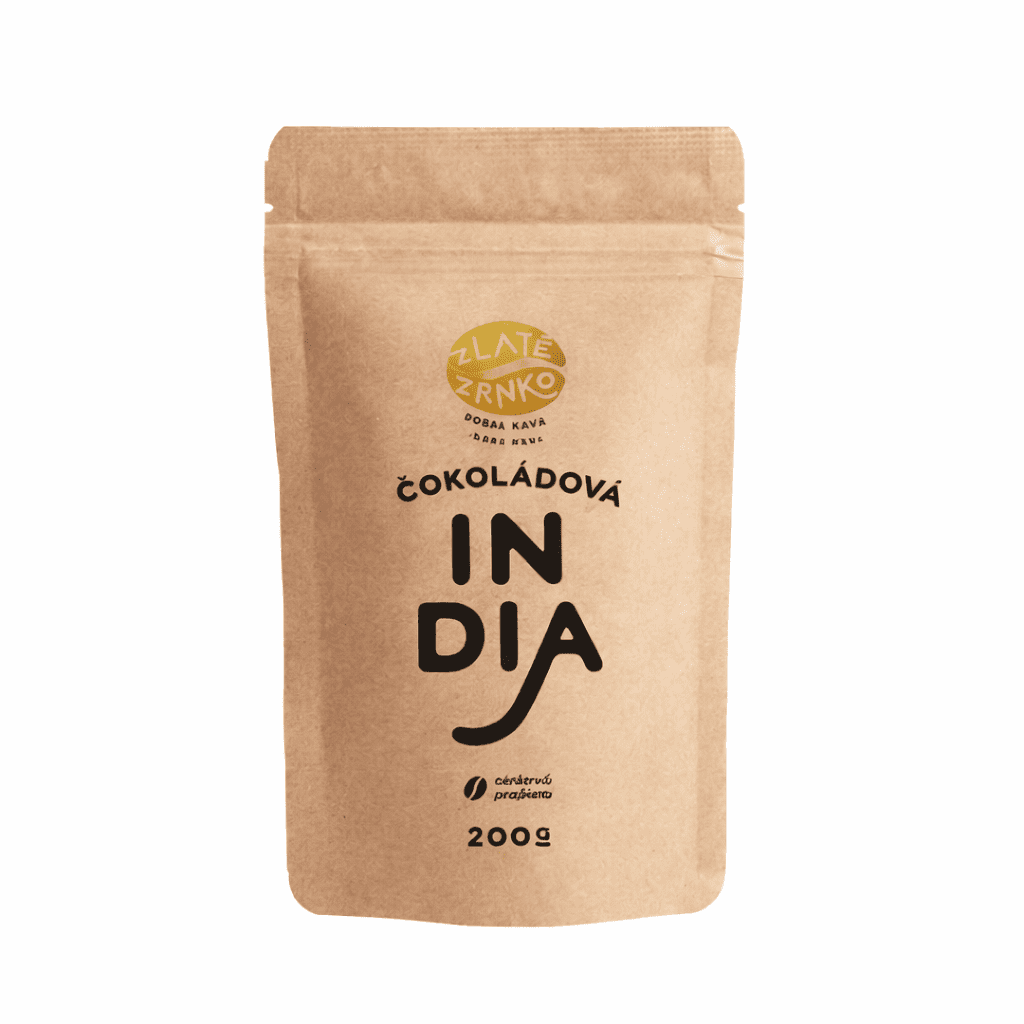 Káva Zlaté Zrnko – India – “ČOKOLÁDOVÁ”