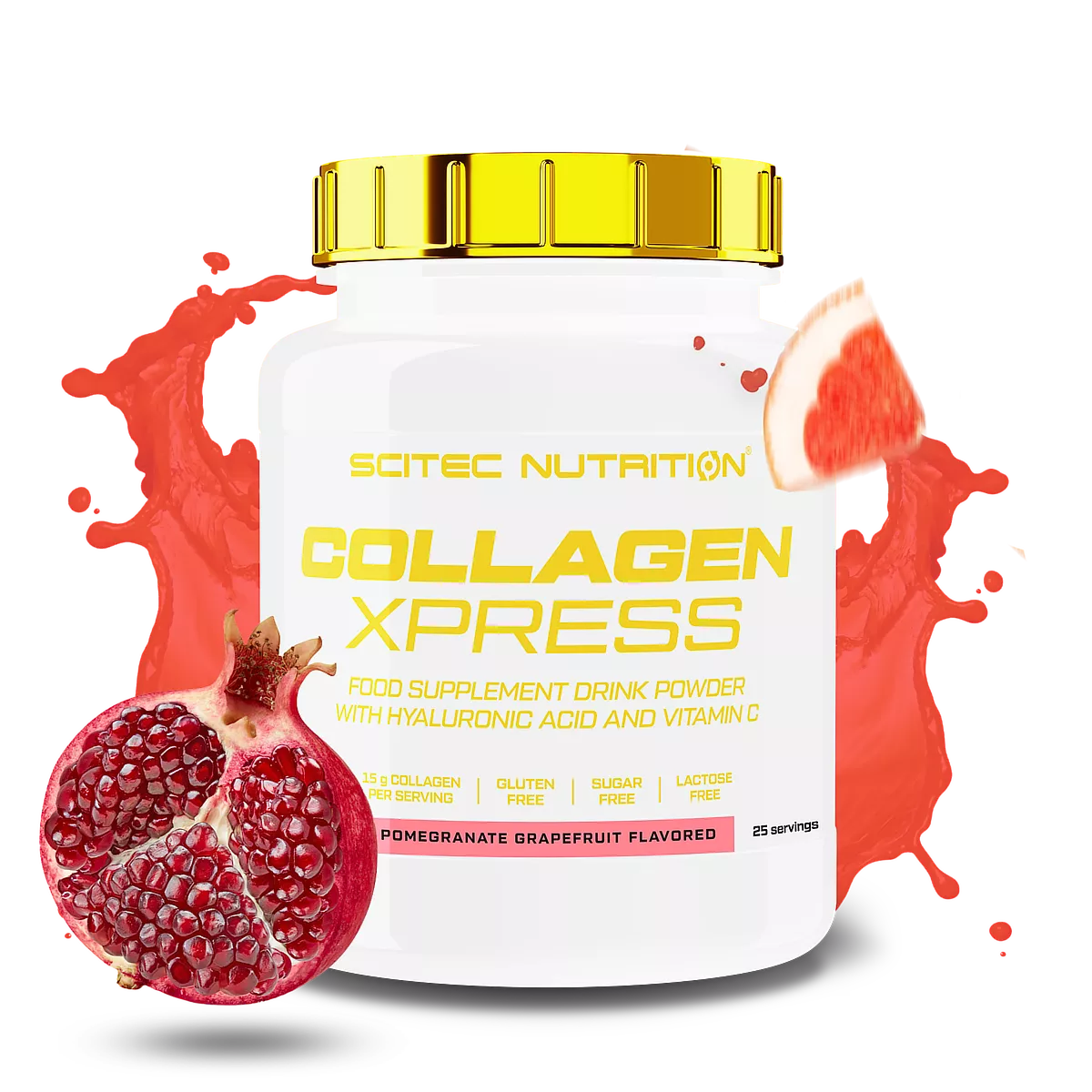 Scitec Nutrition Collagen Xpress granátové jablko-grapefruit 475g