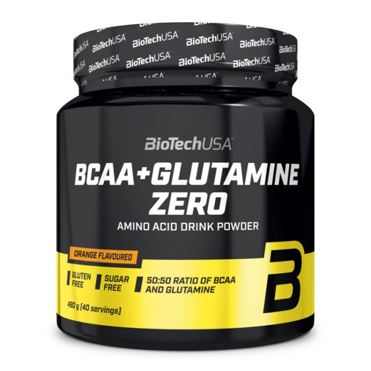 BioTech USA BCAA + Glutamine Zero Pomaranč 480g